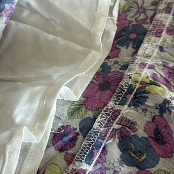 ModCloth Anthropology Violet White Ruffling For Flowers Midi Dress NWT Size 6 - Picture 6 of 13